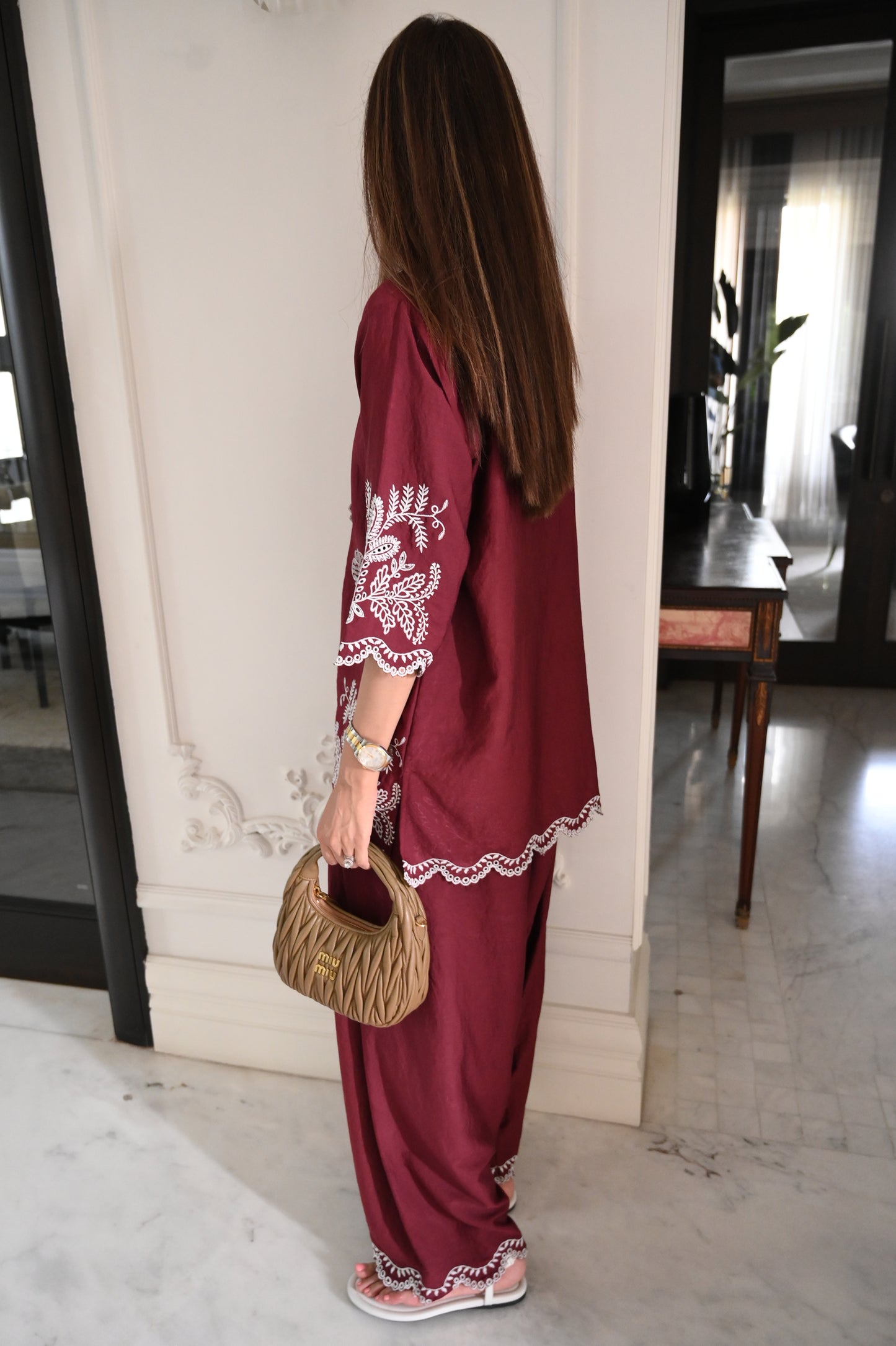 Moncheri Burgundy Set