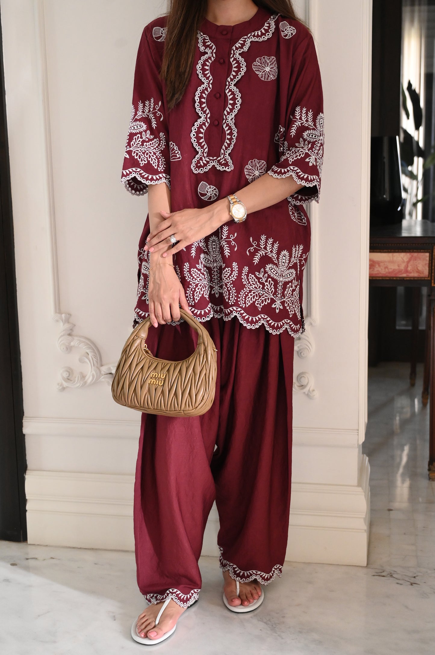 Moncheri Burgundy Set