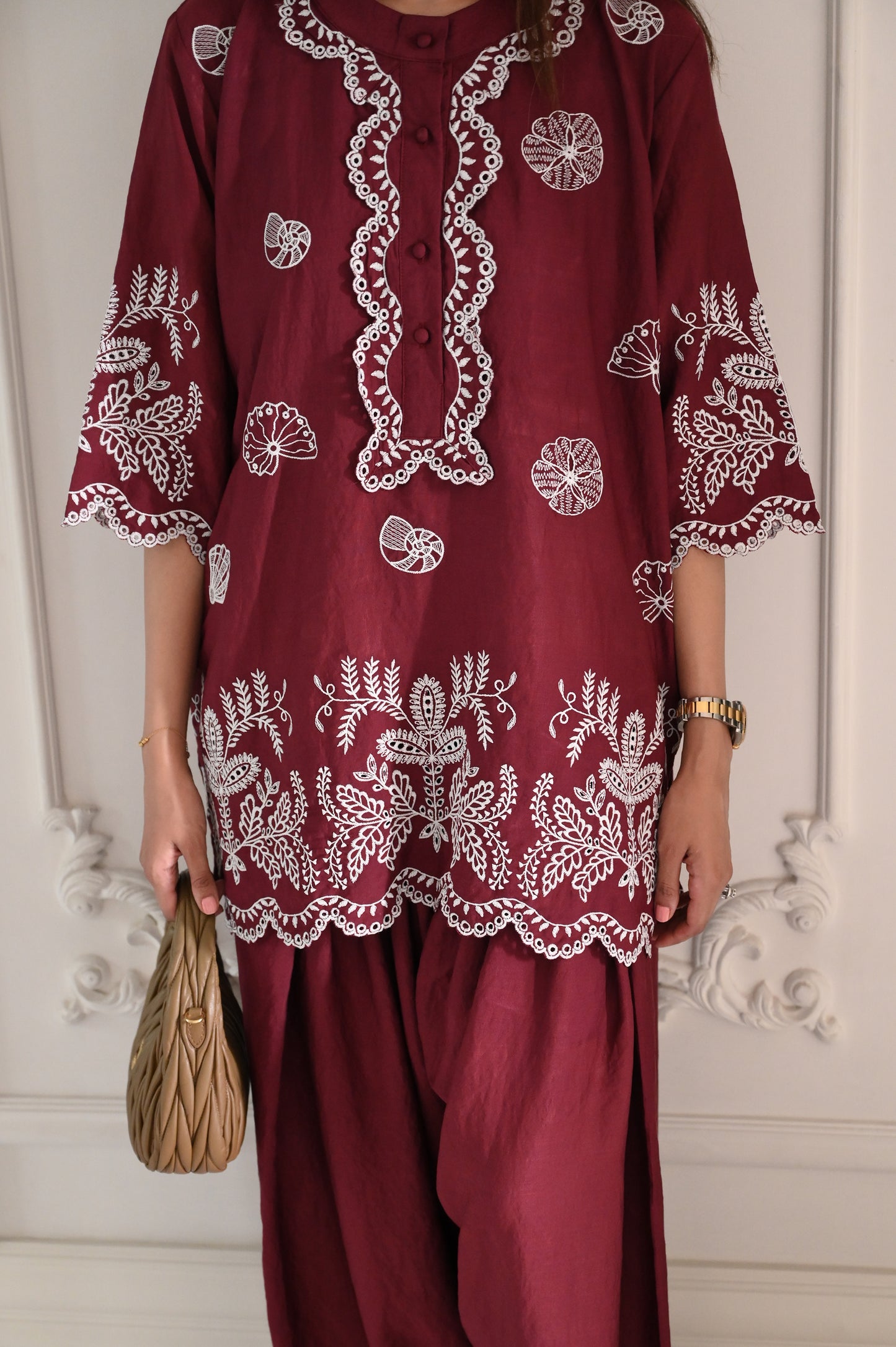 Moncheri Burgundy Set