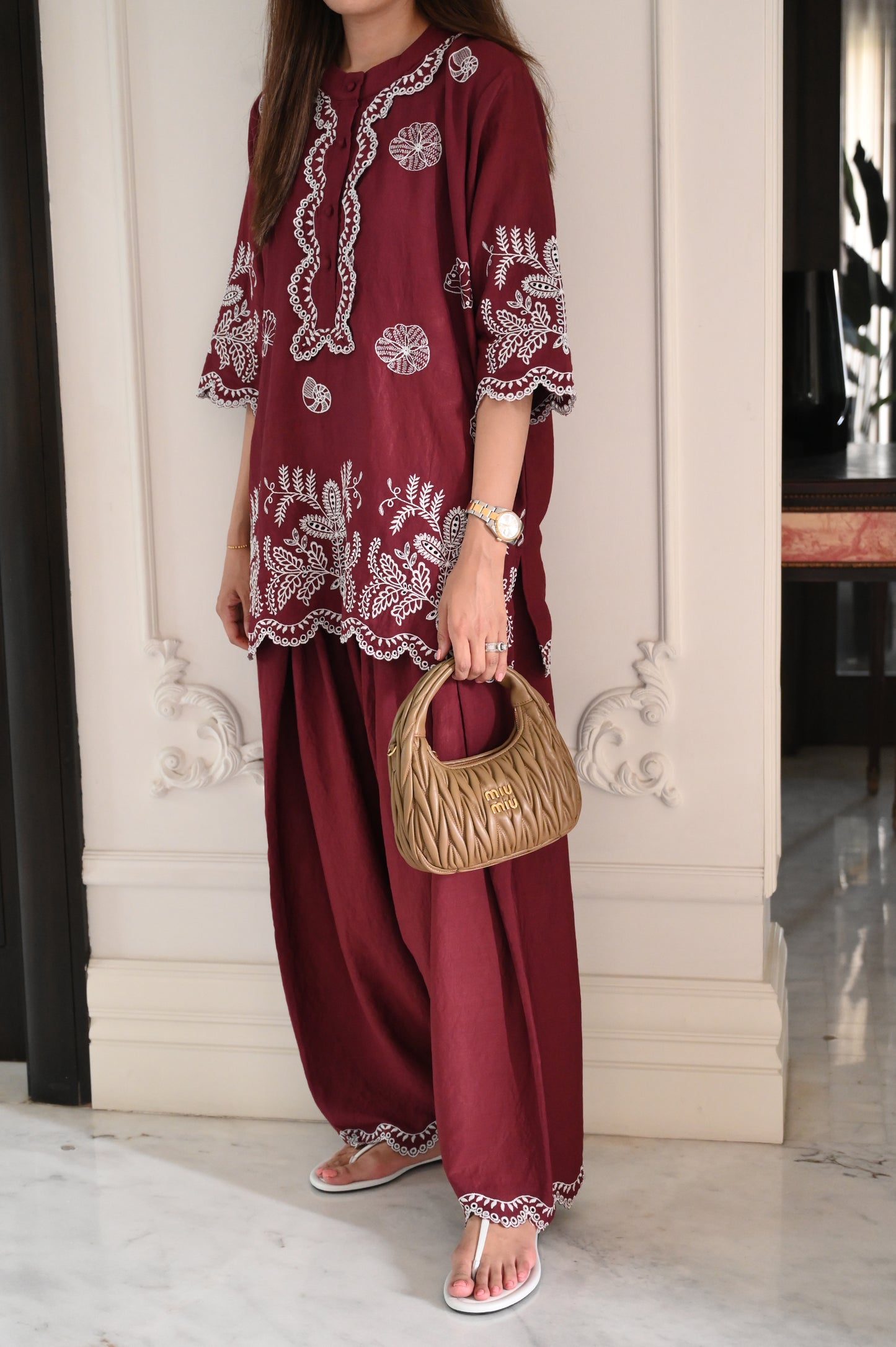 Moncheri Burgundy Set
