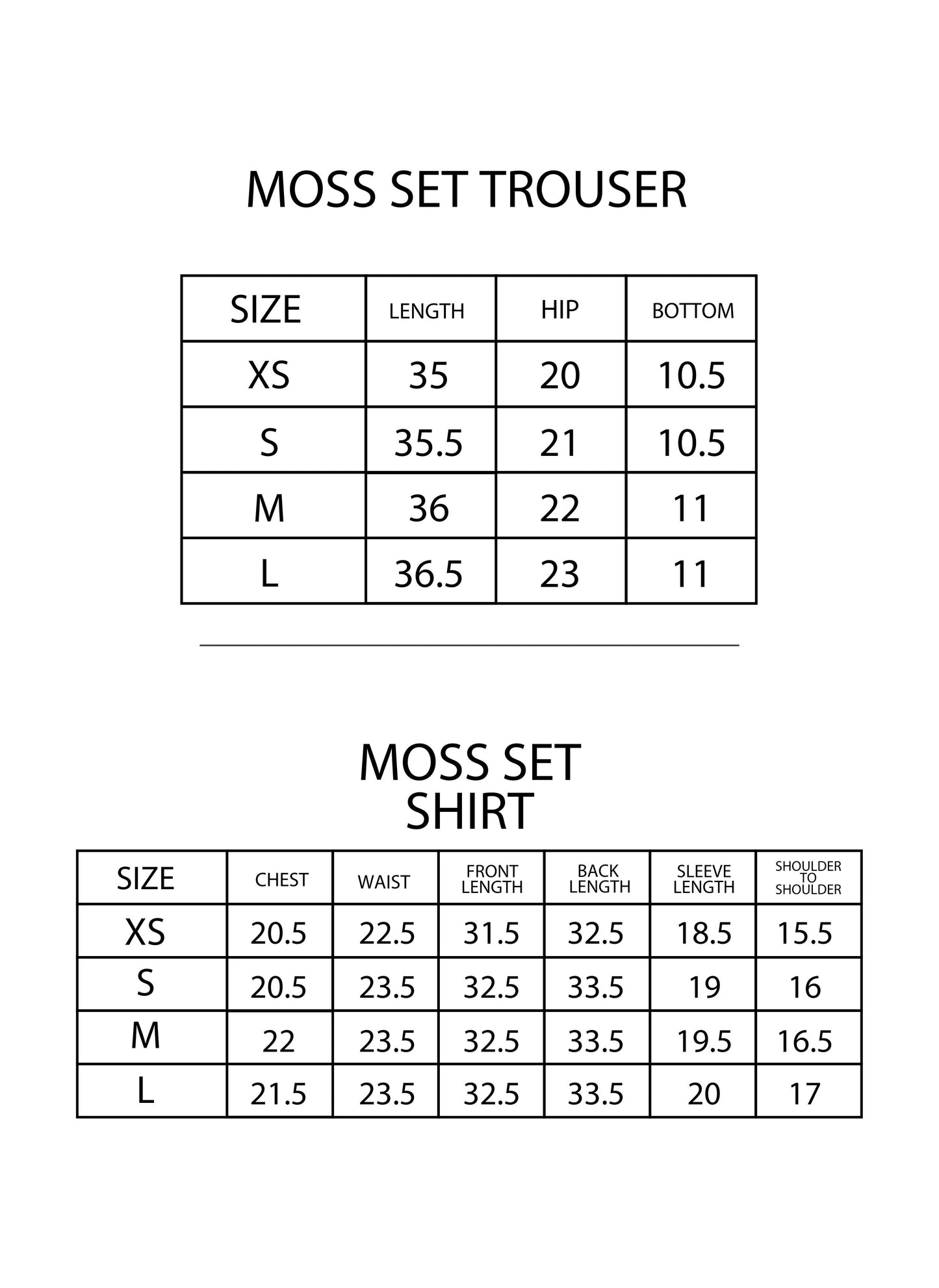 Moss Set