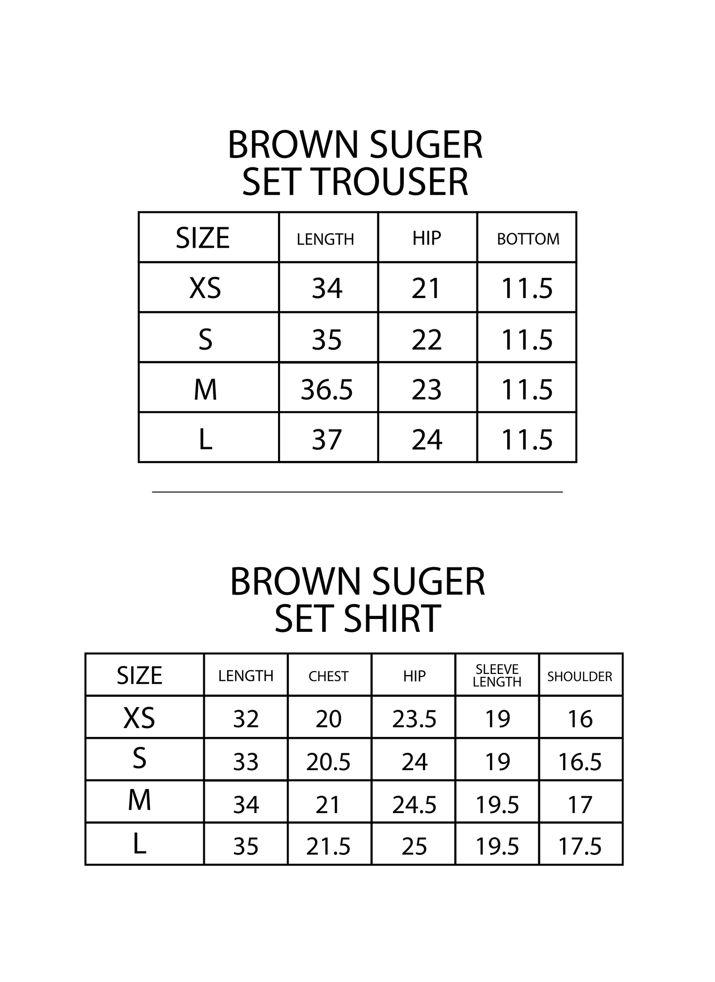 Brown Sugar Set