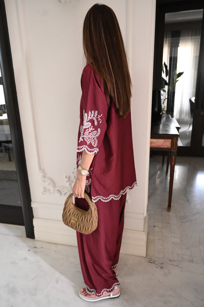 Moncheri Burgundy Set