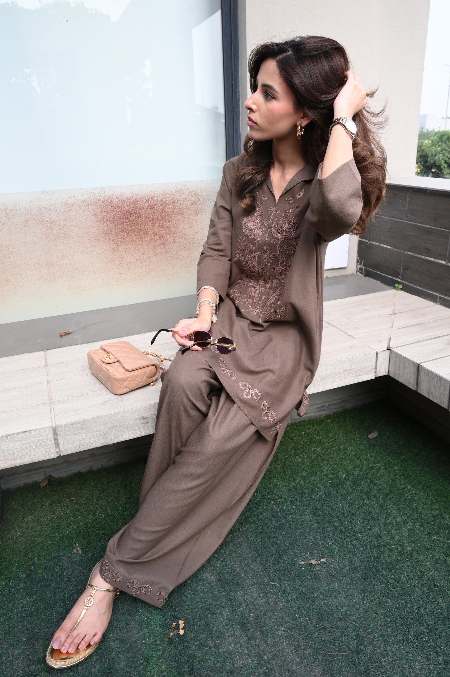 ⁠Brown Lola Set