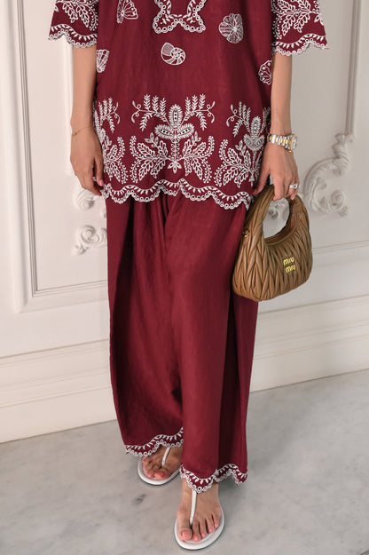 Moncheri Burgundy Set